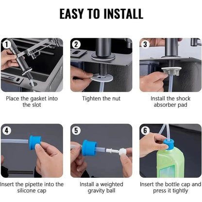 Dish Soap Dispenser with Storage Rack