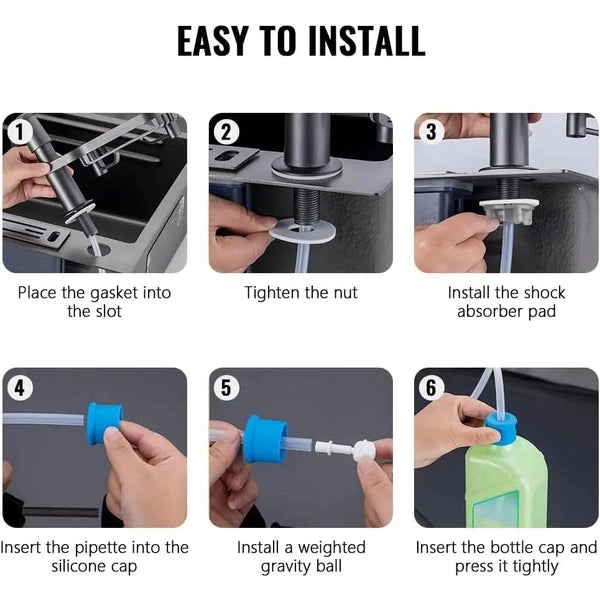 Dish Soap Dispenser with Storage Rack