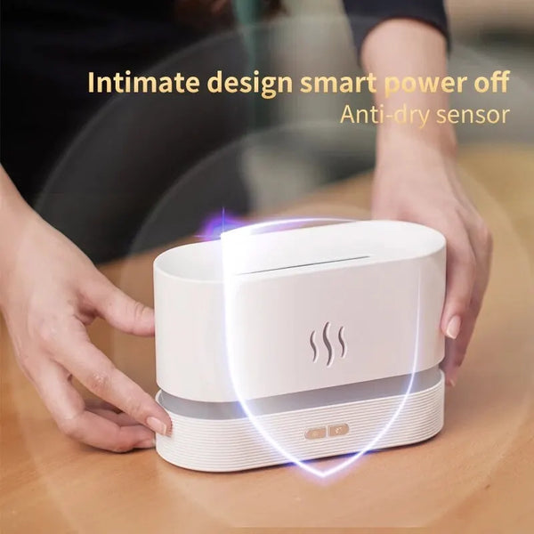 Flame Essential Oil Diffuser – 7 Color-Changing Effects