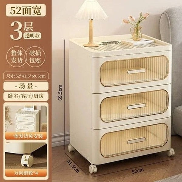 Slim Rolling Storage Cabinet | Japanese-Inspired Gap Organizer for Bedroom, Kitchen &amp; Bathroom