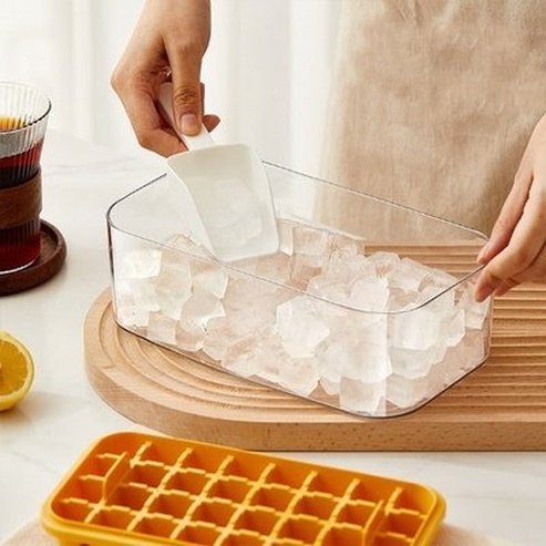 64 grid Ice Cube Makers Mold One key release Whisky Cocktail Vodka Ball Ice Mould Bar Party Ice Box Ice Cream Maker Tool. Kitchen Tools and Utensils: Ice Cube Trays