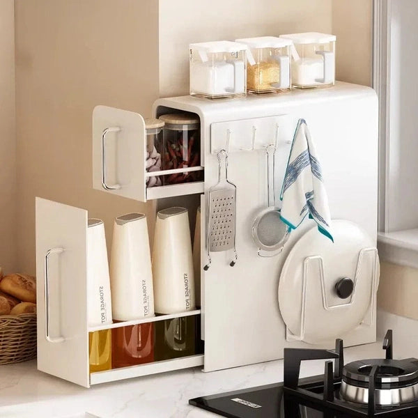 Kitchen Corner Seasoning Shelf