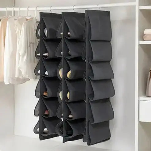 Shoe Storage with Hanging Pocket Organizers