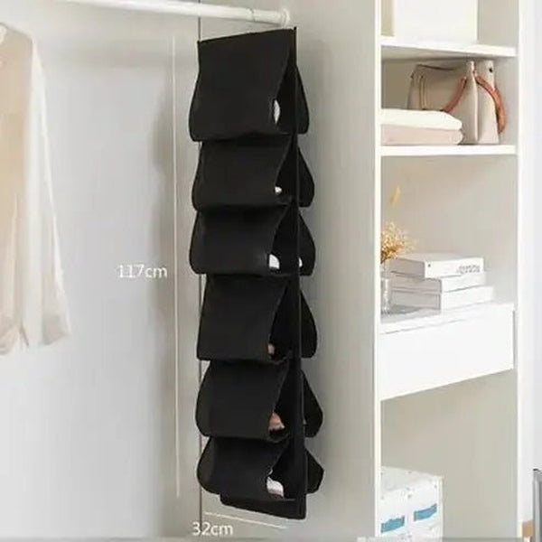Shoe Storage with Hanging Pocket Organizers
