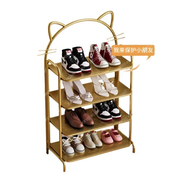 Shoe Rack, Multi-layer Simple Narrow Small Slipper Rack at the Door of the Home