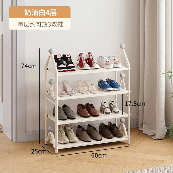Shoe Rack, Multi-layer Simple Narrow Small Slipper Rack at the Door of the Home