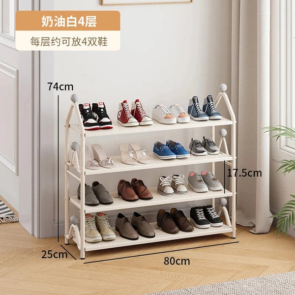 Shoe Rack, Multi-layer Simple Narrow Small Slipper Rack at the Door of the Home