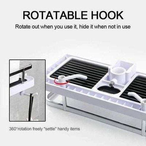 Shower Storage Holder Bathroom Pole Shelves