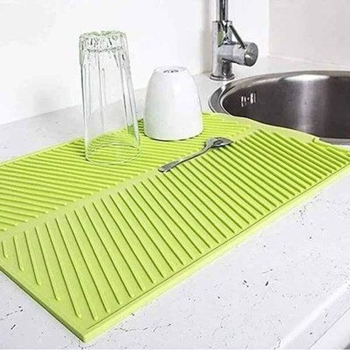 Silicone Drain Pad Kitchen Storage Dish Cup Drying Mat