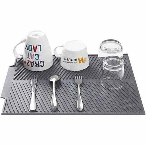 Silicone Drain Pad Kitchen Storage Dish Cup Drying Mat
