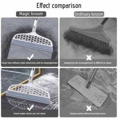 Silicone Magic Broom Floor Cleaning Squeegee