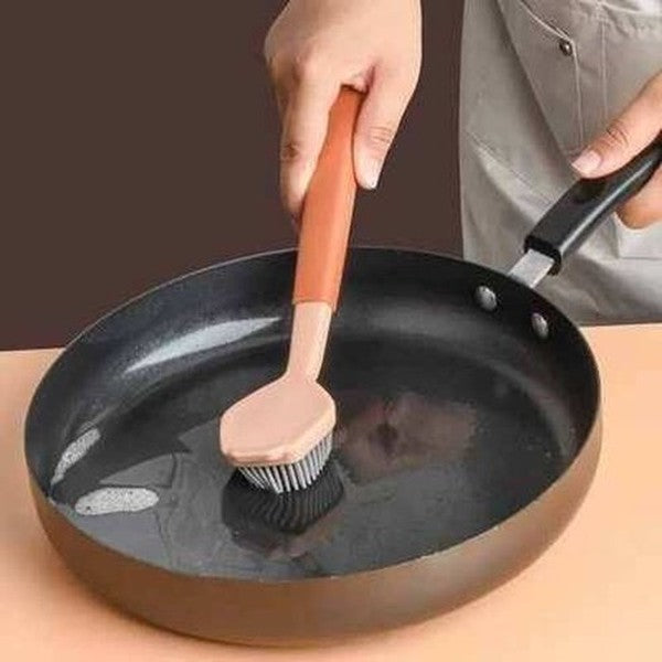Silicone Pan Pot Brush sink Dish Bowl Washing Cleaning Brush