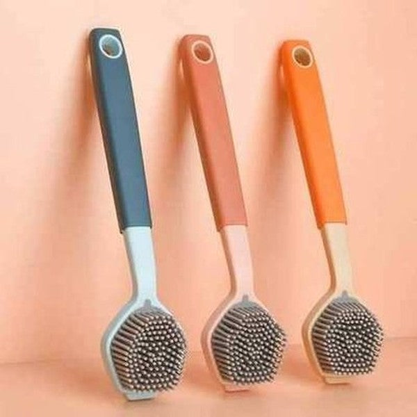 Silicone Pan Pot Brush sink Dish Bowl Washing Cleaning Brush