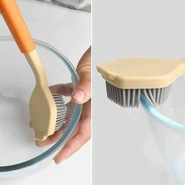 Silicone Pan Pot Brush sink Dish Bowl Washing Cleaning Brush