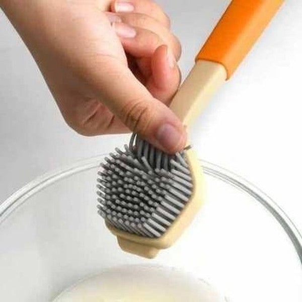 Silicone Pan Pot Brush sink Dish Bowl Washing Cleaning Brush