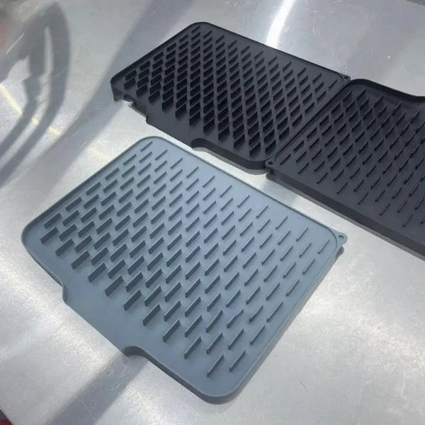Silicone Dish Drying Mat Drain Pad Kitchen Pans Tableware Coaster Glasses