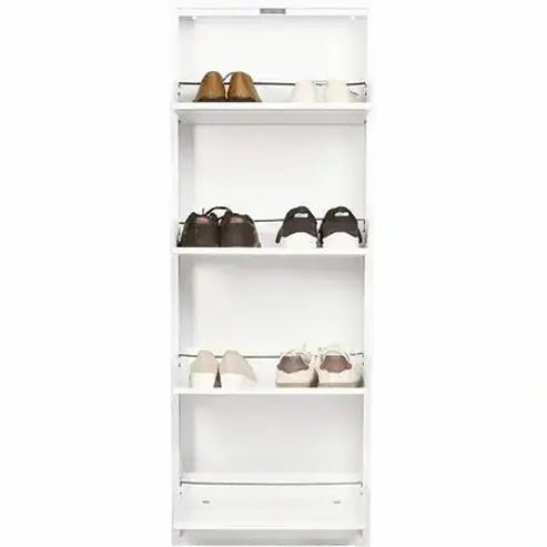 Sleek Modern Shoe Storage Cabinet: Versatile Space-Efficient Organizer