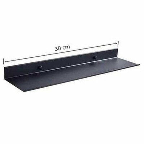 Sleek and Stylish Matt Black Wall Shelf for Modern Bathrooms