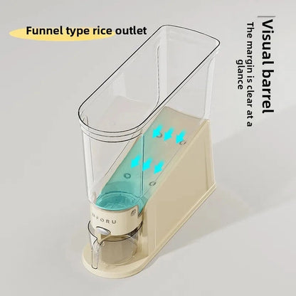Slim Sealed Rice Container – Insect-Proof, Moisture-Proof Plastic Dispenser