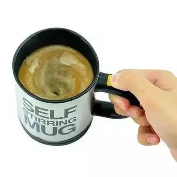 Smart Stainless Steel Stirring Coffee Cup Mug