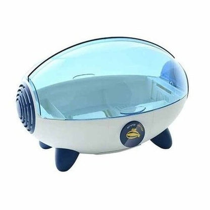 Space Capsule with Cover Dustproof Asphalt Cupboard Storage Bowl