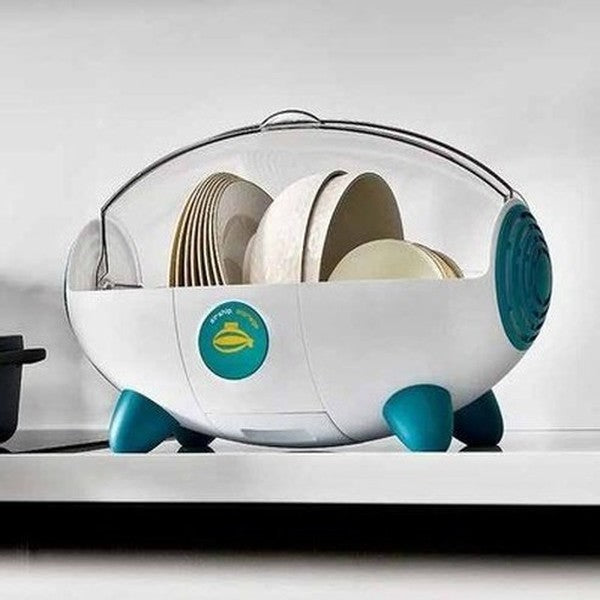 Space Capsule with Cover Dustproof Asphalt Cupboard Storage Bowl