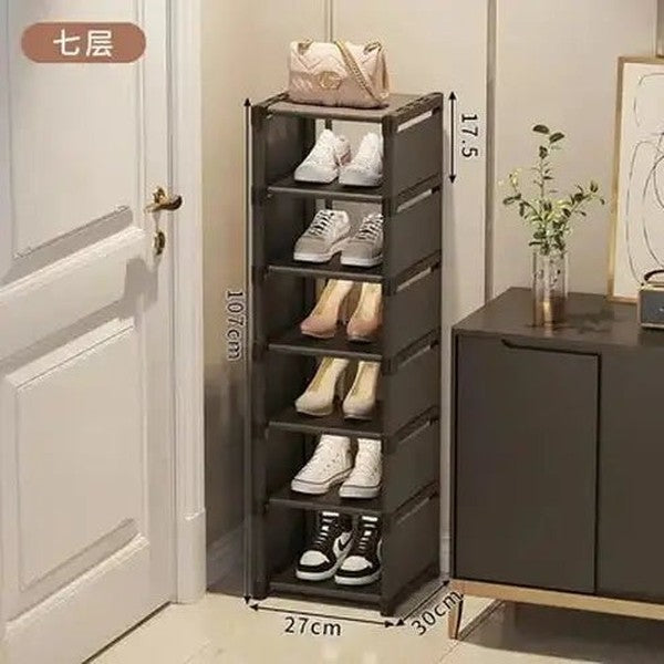 Space-Saving Multi-Layer Stackable Shoe Rack