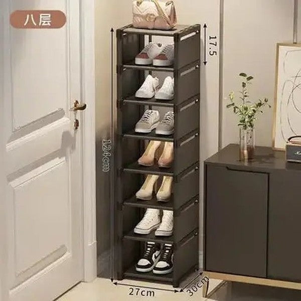 Space-Saving Multi-Layer Stackable Shoe Rack
