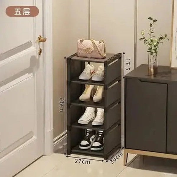 Space-Saving Multi-Layer Stackable Shoe Rack