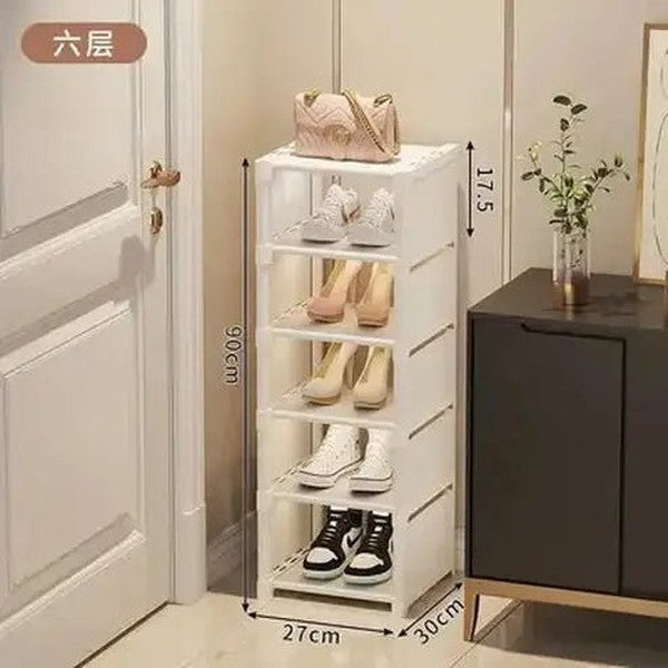 Space-Saving Multi-Layer Stackable Shoe Rack