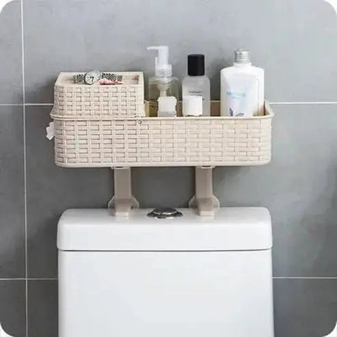 Space-Saving Wall-Mounted Bathroom Organizer