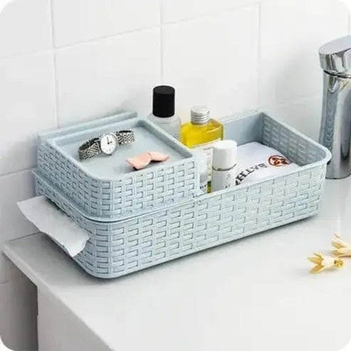 Space-Saving Wall-Mounted Bathroom Organizer
