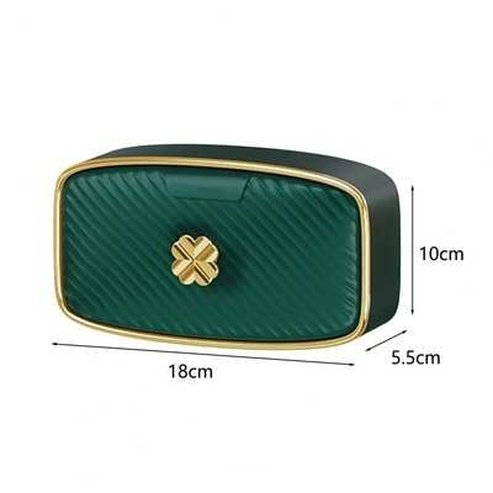 Space-saving Soap Drain Dish with Lid