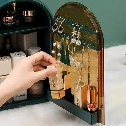 Spacious Cosmetic Organizer Featuring LED Lighting