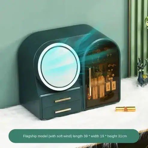 Spacious Cosmetic Organizer Featuring LED Lighting