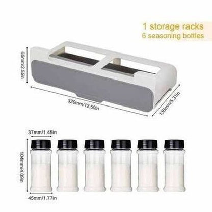 Spice Organizer Rack Seasoning Bottle: Efficient Kitchen Space Solution