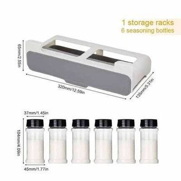 Spice Organizer Rack Seasoning Bottle: Efficient Kitchen Space Solution