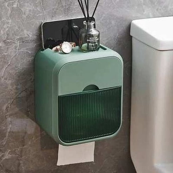 Square Double Drawer Toilet Paper Rack