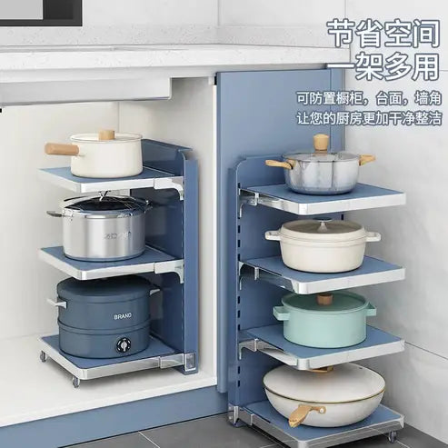 Stackable Kitchen Pot Storage Rack