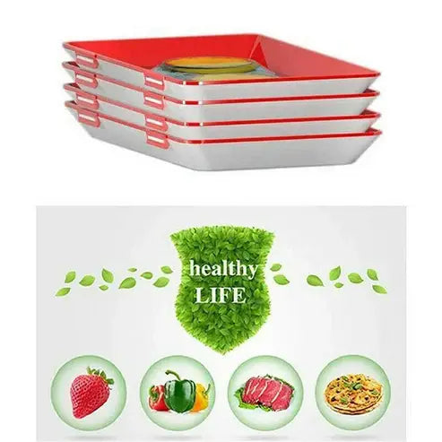 Stackable Sealed Food Preservation Tray with Lid