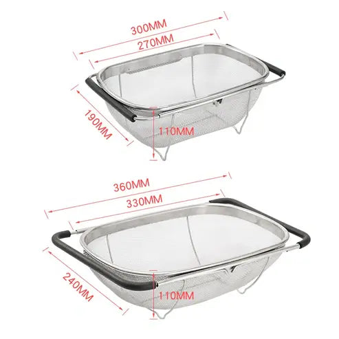Stainless Steel Colander with Fine Mesh