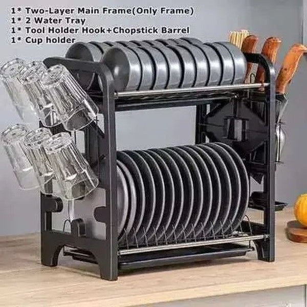 Stainless Steel Dish Storage Racks Dish Drying Shelf with Trays