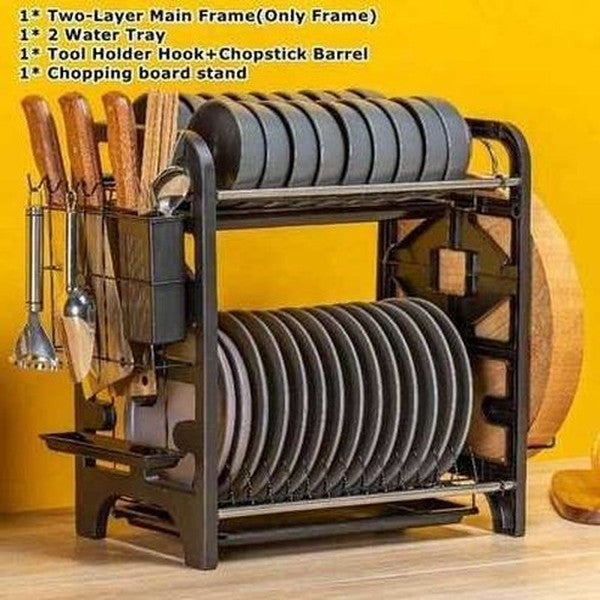 Stainless Steel Dish Storage Racks Dish Drying Shelf with Trays