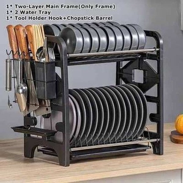 Stainless Steel Dish Storage Racks Dish Drying Shelf with Trays