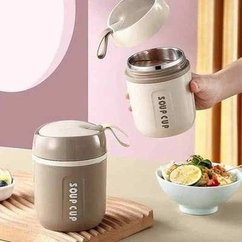Stainless Steel Insulated Lunch Jar Soup Cup Thermos Containers