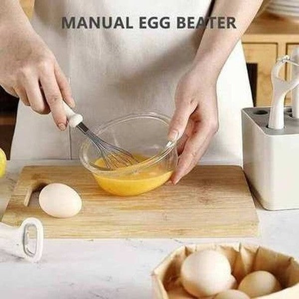 Stainless Steel Kitchen Gadgets Set with Storage Holder