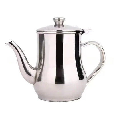 Stainless Steel Teapot with Filter, Kitchen Oil Pot, Liquid Seasoning Container