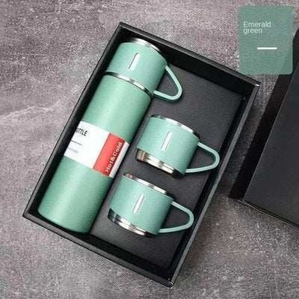 Steel Thermo Vacuum Insulated Bottle with Cup