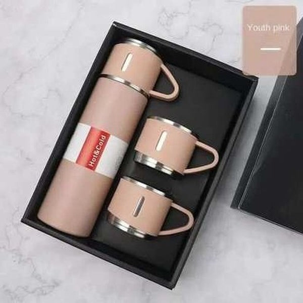 Steel Thermo Vacuum Insulated Bottle with Cup