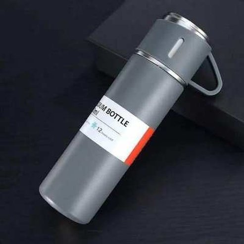 Steel Thermo Vacuum Insulated Bottle with Cup